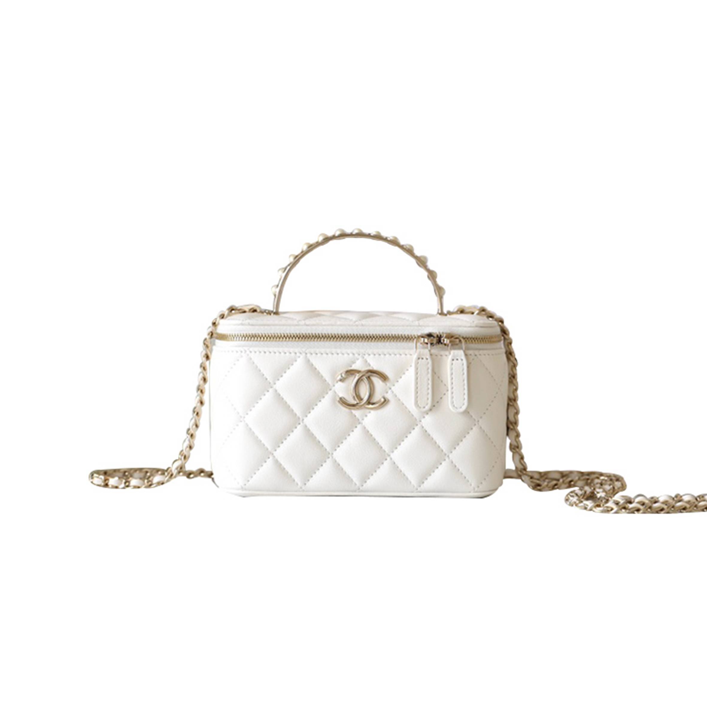 CHANEL MASTER CHAIN 24S WHITE CLUTCH BAG AP3956  (17*9.5*7.8cm)